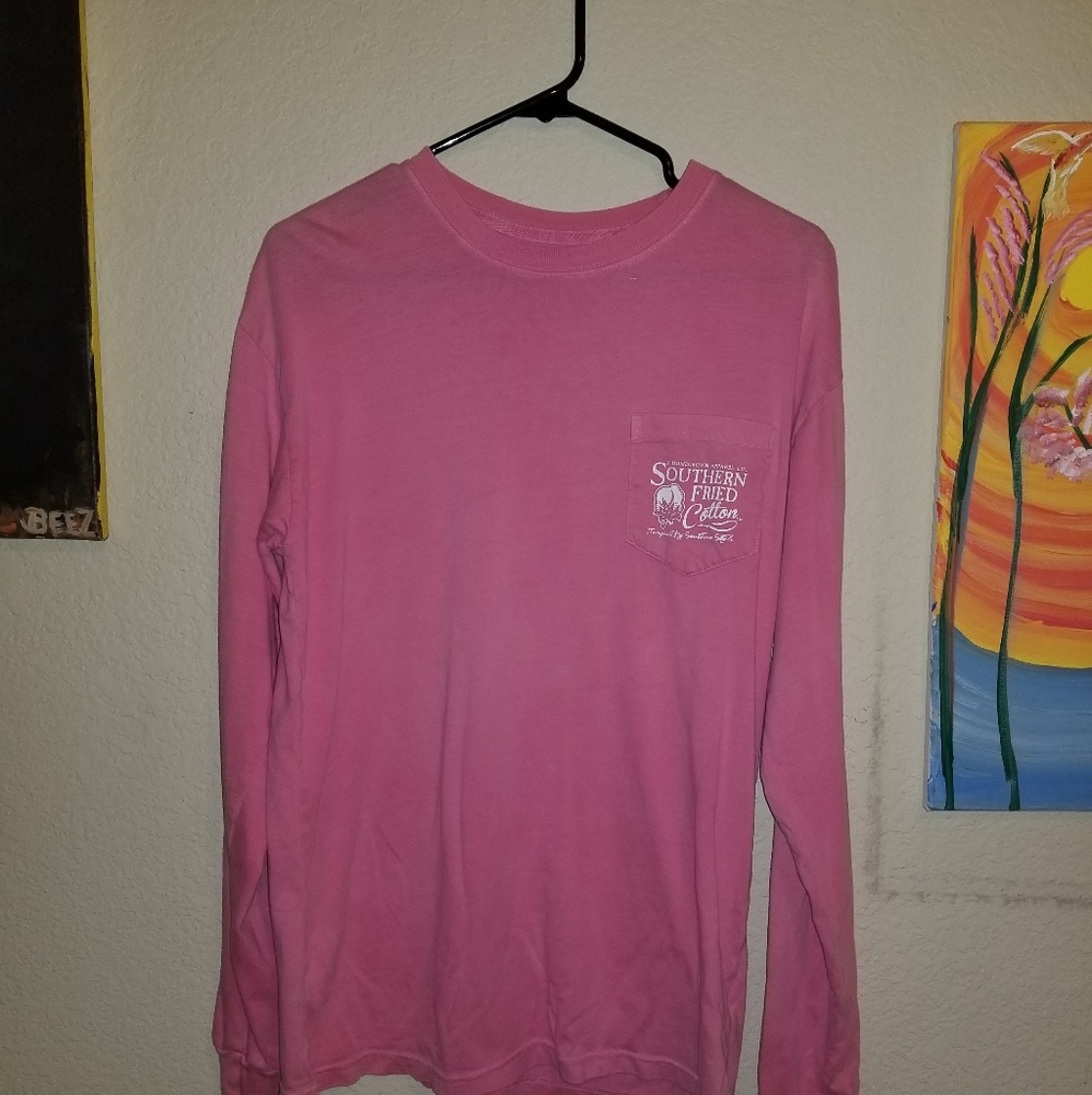 Pink Southern Fried Cotton Long Sleeve
